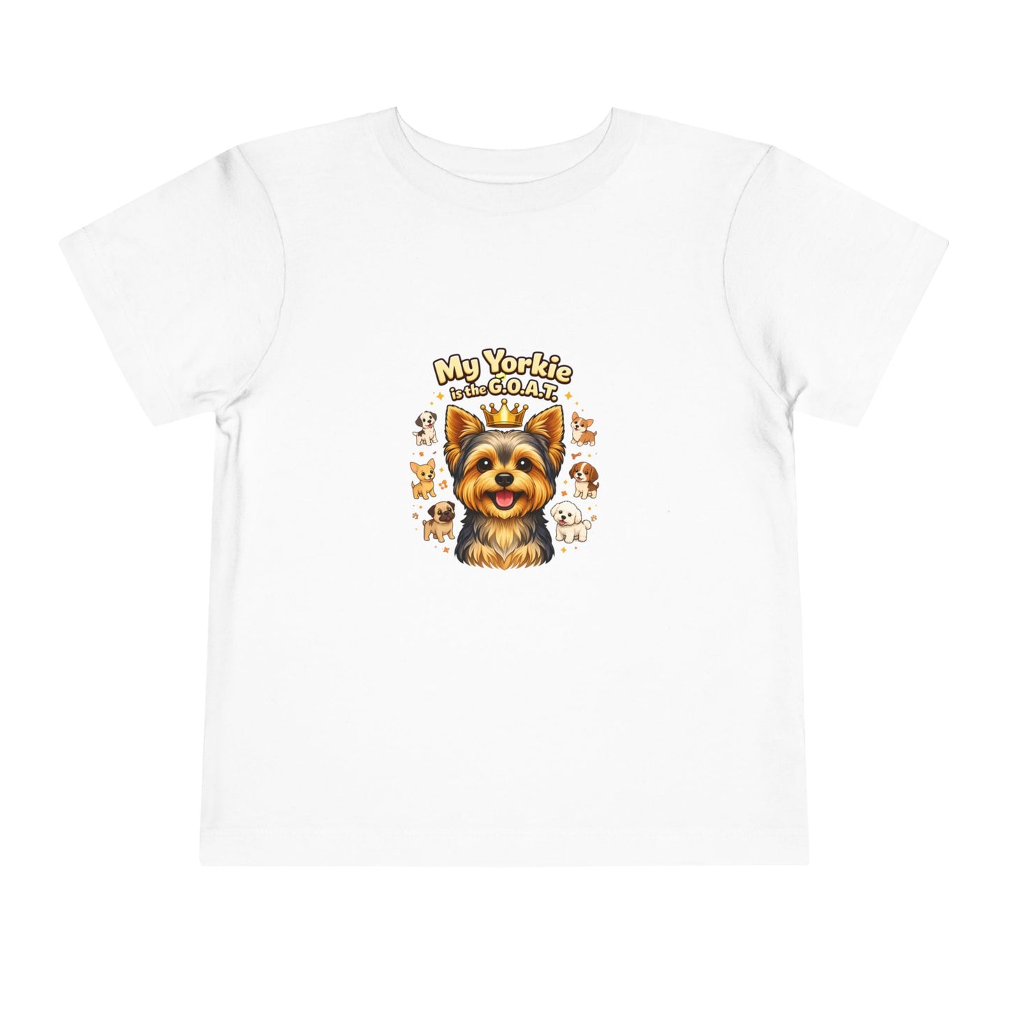 Let your toddler show their pride -- "My Yorkie is the G.O.A.T." – Toddler T-Shirt