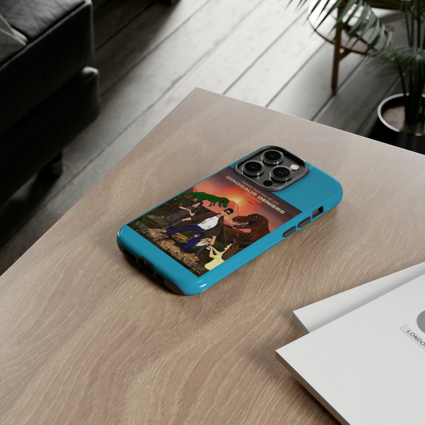 Dinosaur Deniers: The Movie Tough Phone Case (turquoise)