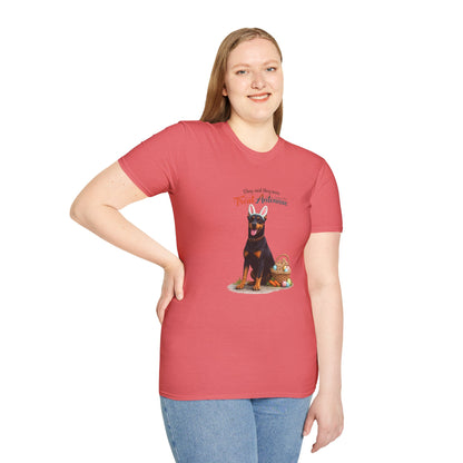 Doberman Treat Antenna™ – Easter Dog Lover Tee
