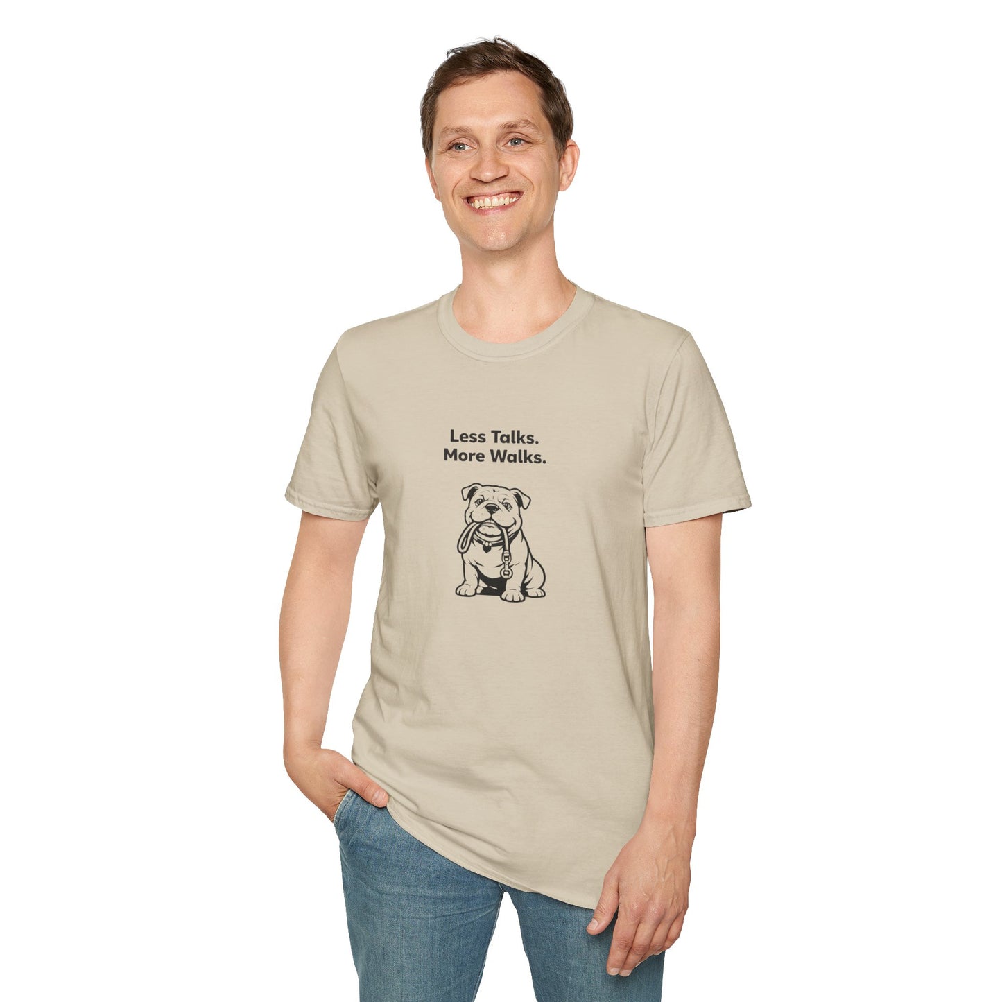 Less Talks. More Walks.  —  Dog Lover T-Shirt