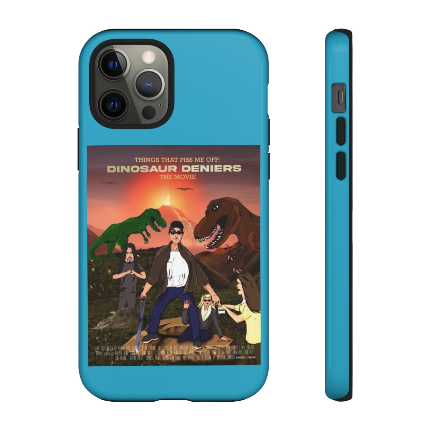 Dinosaur Deniers: The Movie Tough Phone Case (turquoise)