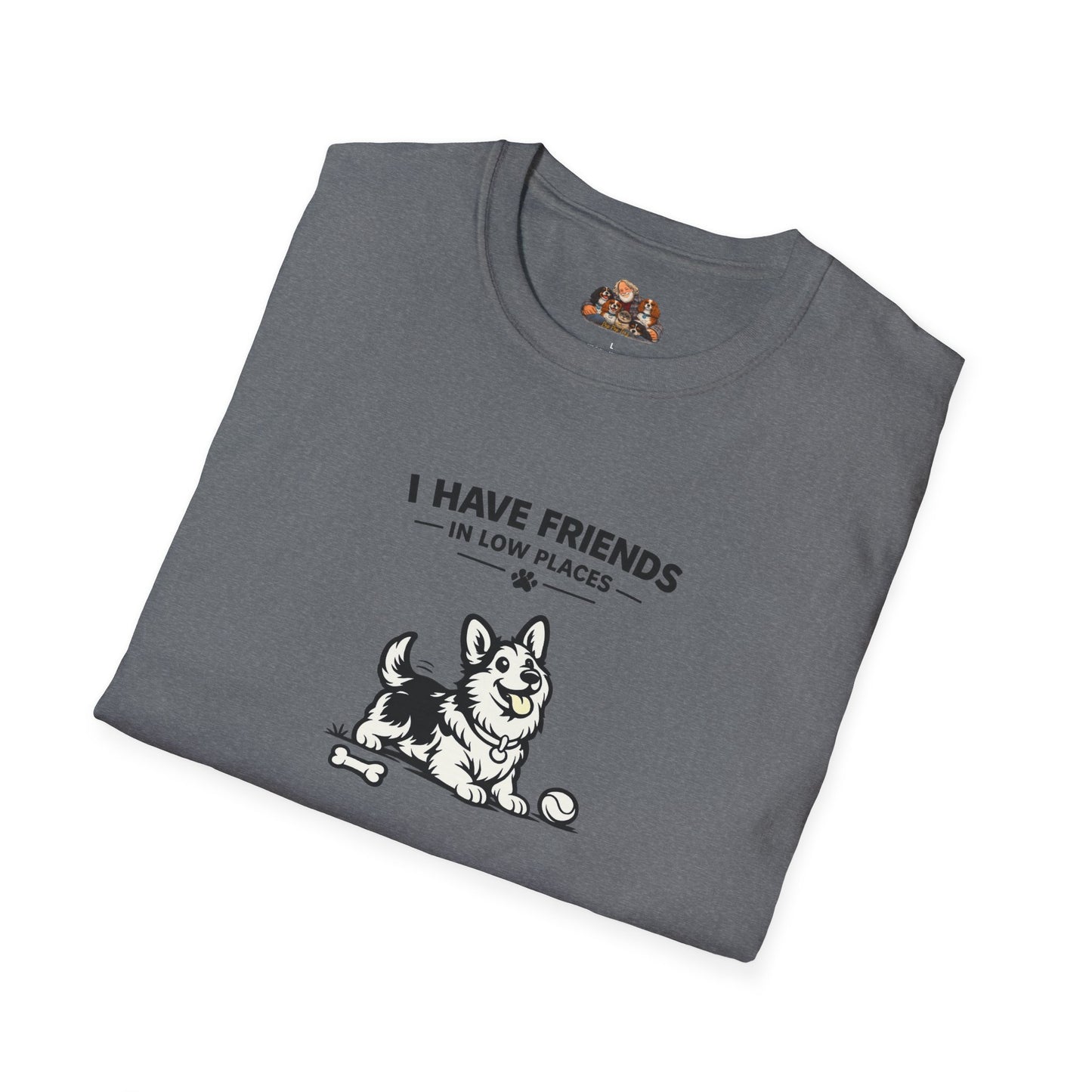 I Have Friends In Low Places  —  Black And White Minimalist Family Collection For Adult Dog Lovers