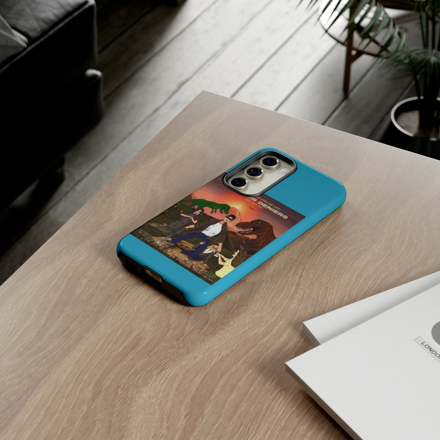 Dinosaur Deniers: The Movie Tough Phone Case (turquoise)