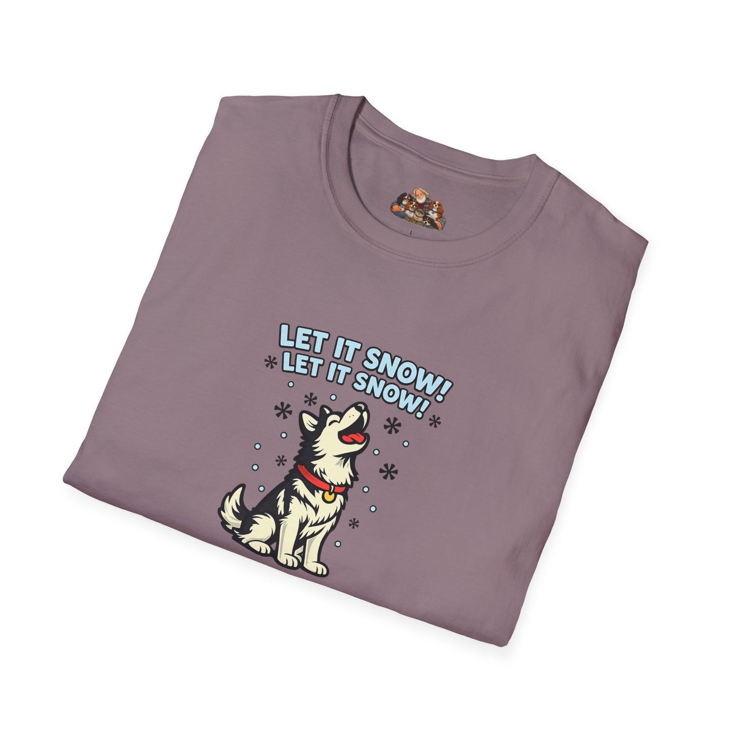 Let It Snow ! Let It Snow!  —  Soft-Color Minimalist Family Collection For Adult Dog Lovers