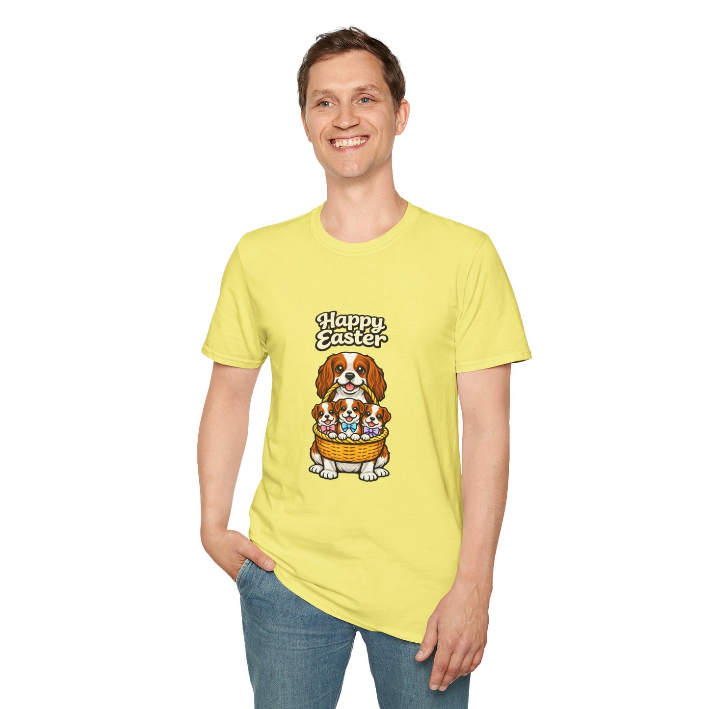 Cavalier King Charles Spaniel Family "Happy Easter"