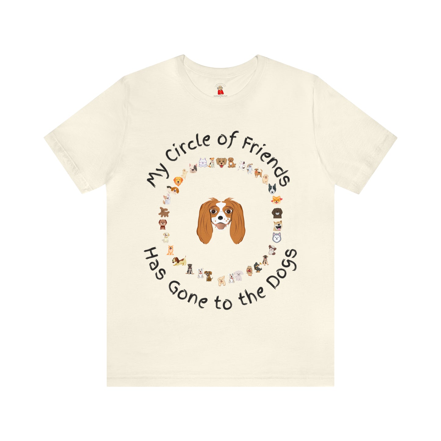 Barney’s Circle of Friends is Going to the Dogs Unisex Jersey Short Sleeve Tee