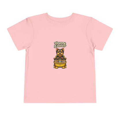 Yorkshire Terrier Family Happy Easter -- Toddler Dog Lover Tee
