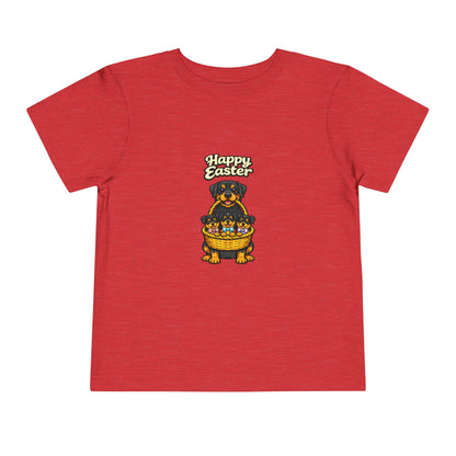 Rottweiler Family Happy Easter -- Toddler Dog Lover Tee