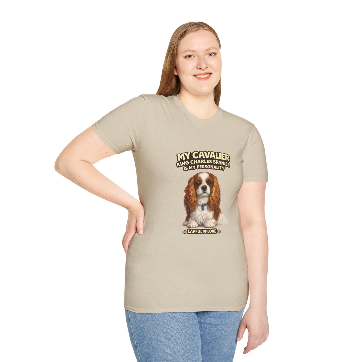 My Cavalier King Charles Spaniel Is My Personality – Lapful Of Love – Personalized Dog Breed Tee