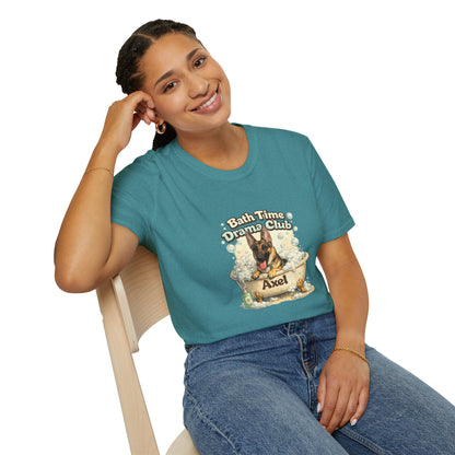 Bath Time Drama Club – Personalized Dog Spa T-Shirt – Paw Spa Days Remembered
