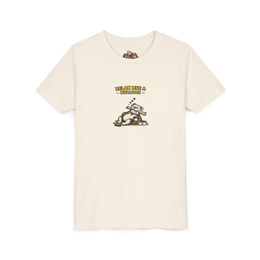 Relax Like A Bulldog  -- Youth Dog Lover Tee