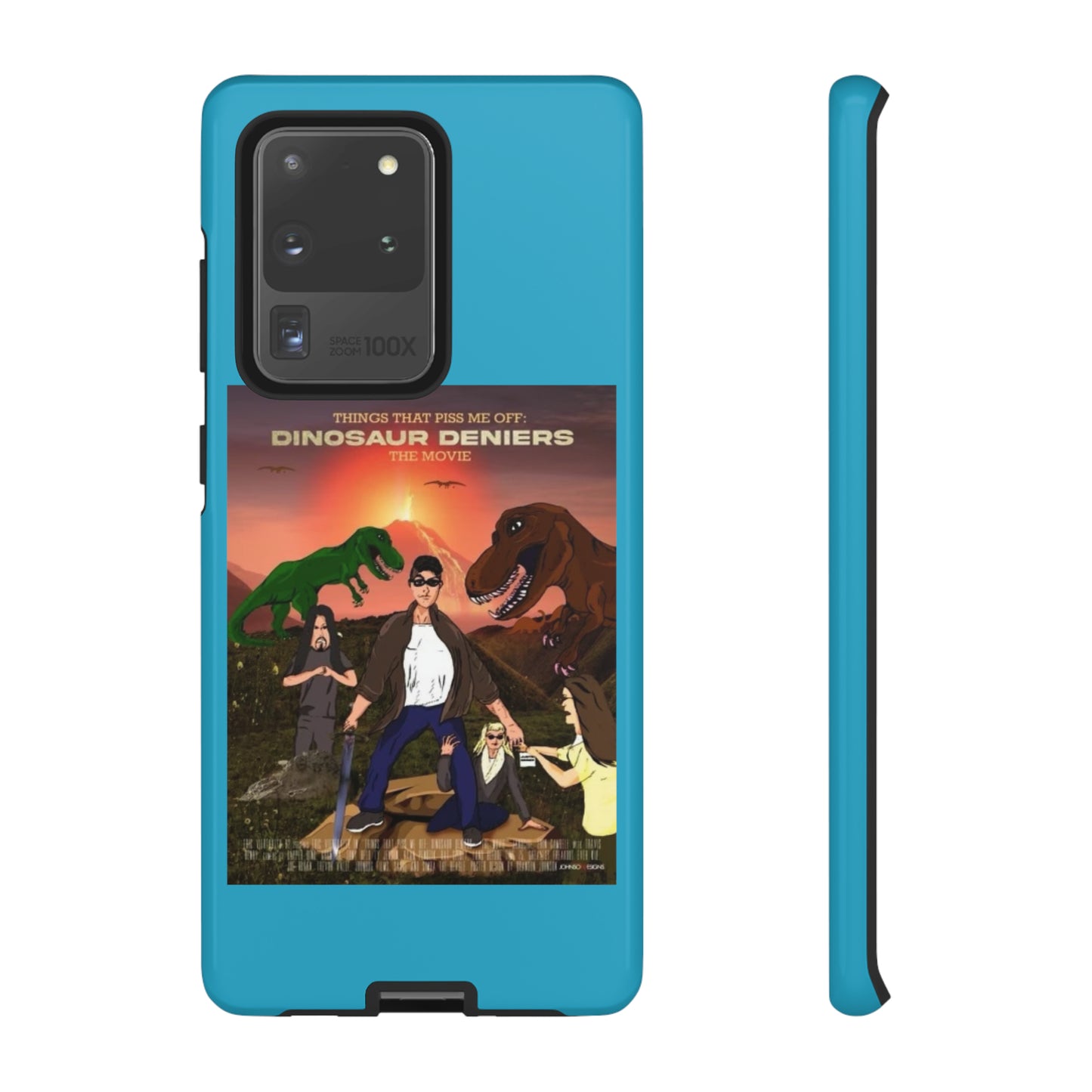 Dinosaur Deniers: The Movie Tough Phone Case (turquoise)