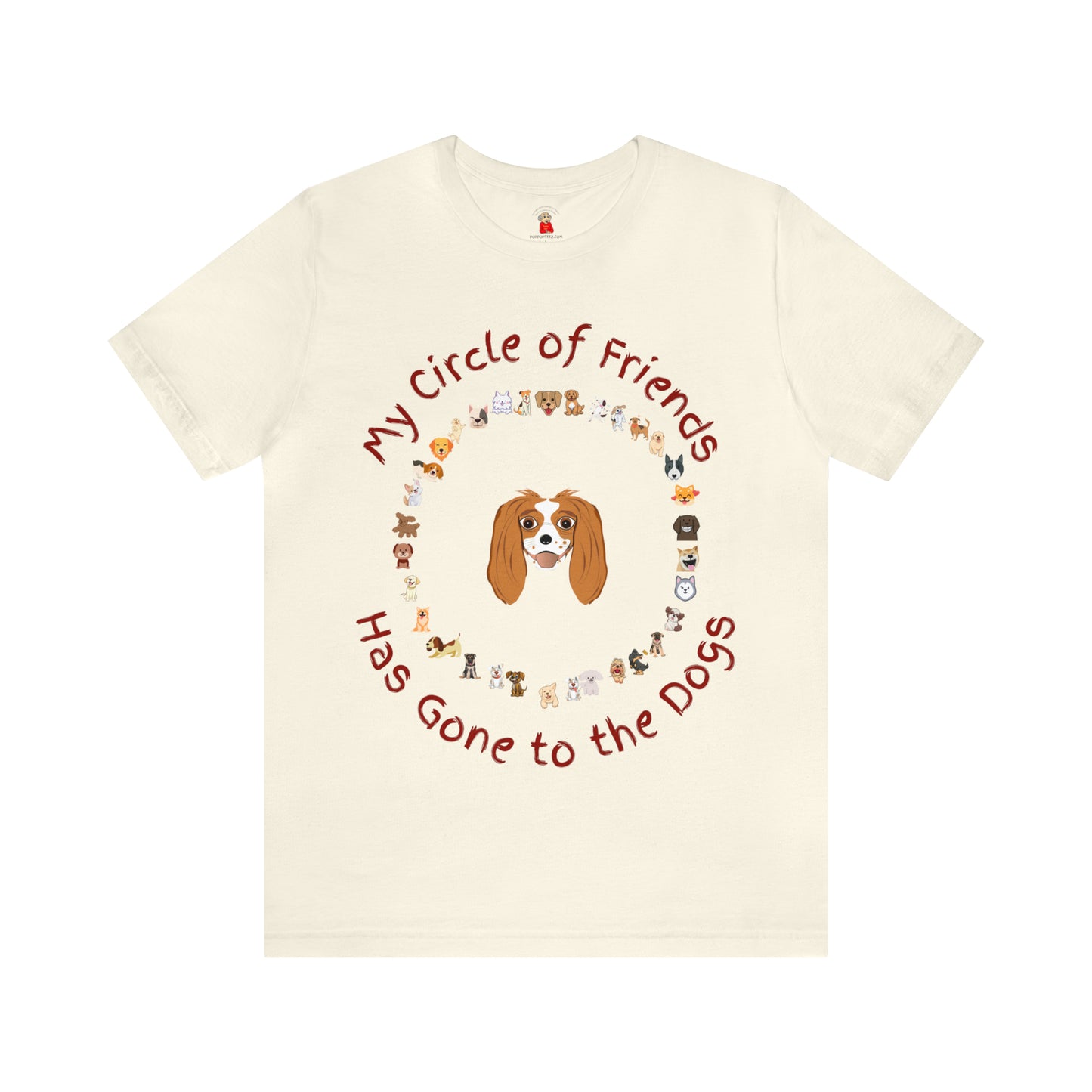 Barney’s Circle of Friends Has Gone to the Dogs! Unisex Jersey Short Sleeve Tee