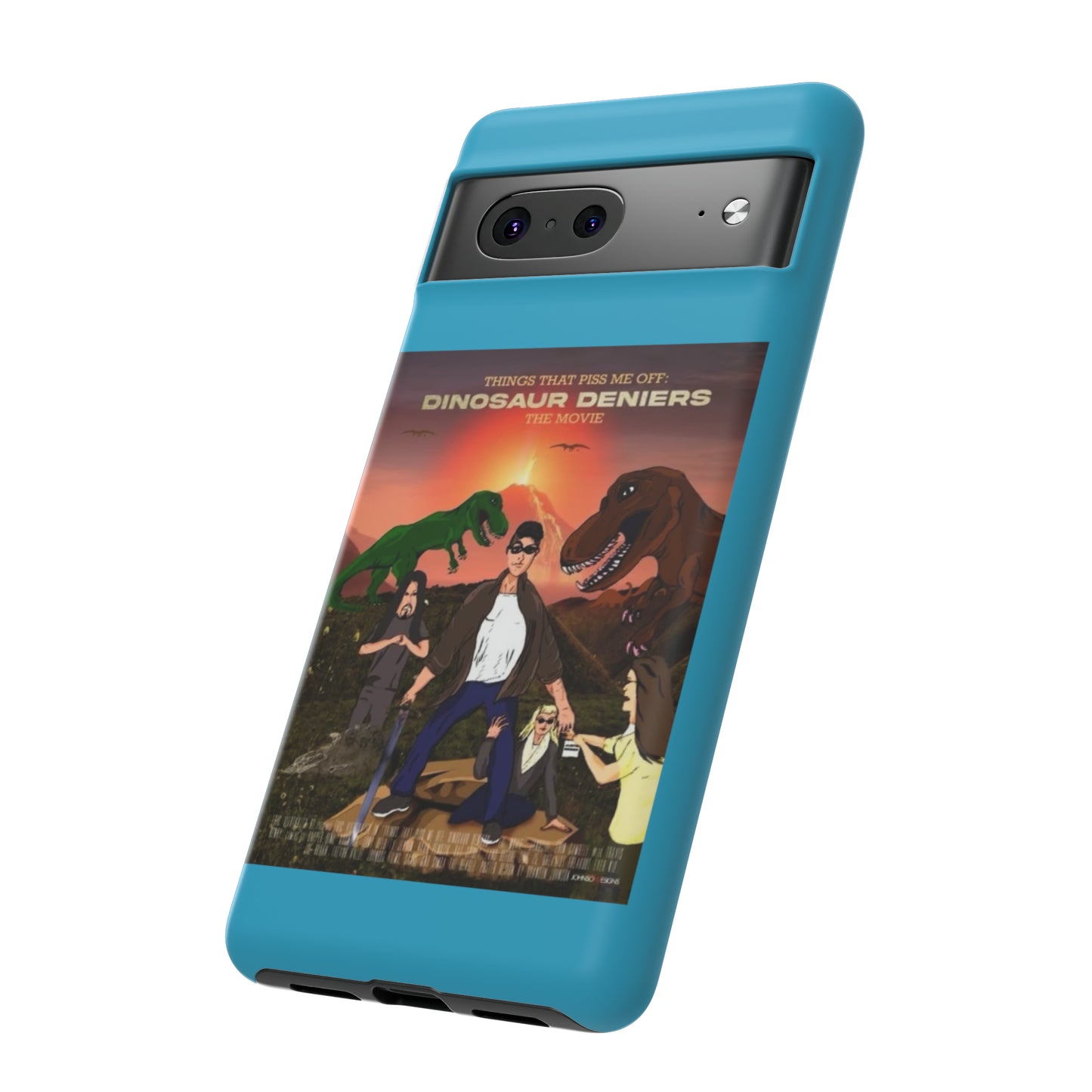 Dinosaur Deniers: The Movie Tough Phone Case (turquoise)