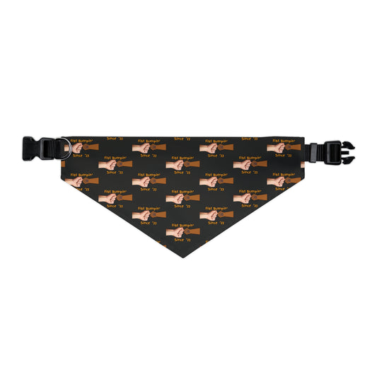 Cavalier Brown Paw Fist Bumpin’ Since ‘23 Black Pet Bandana Collar