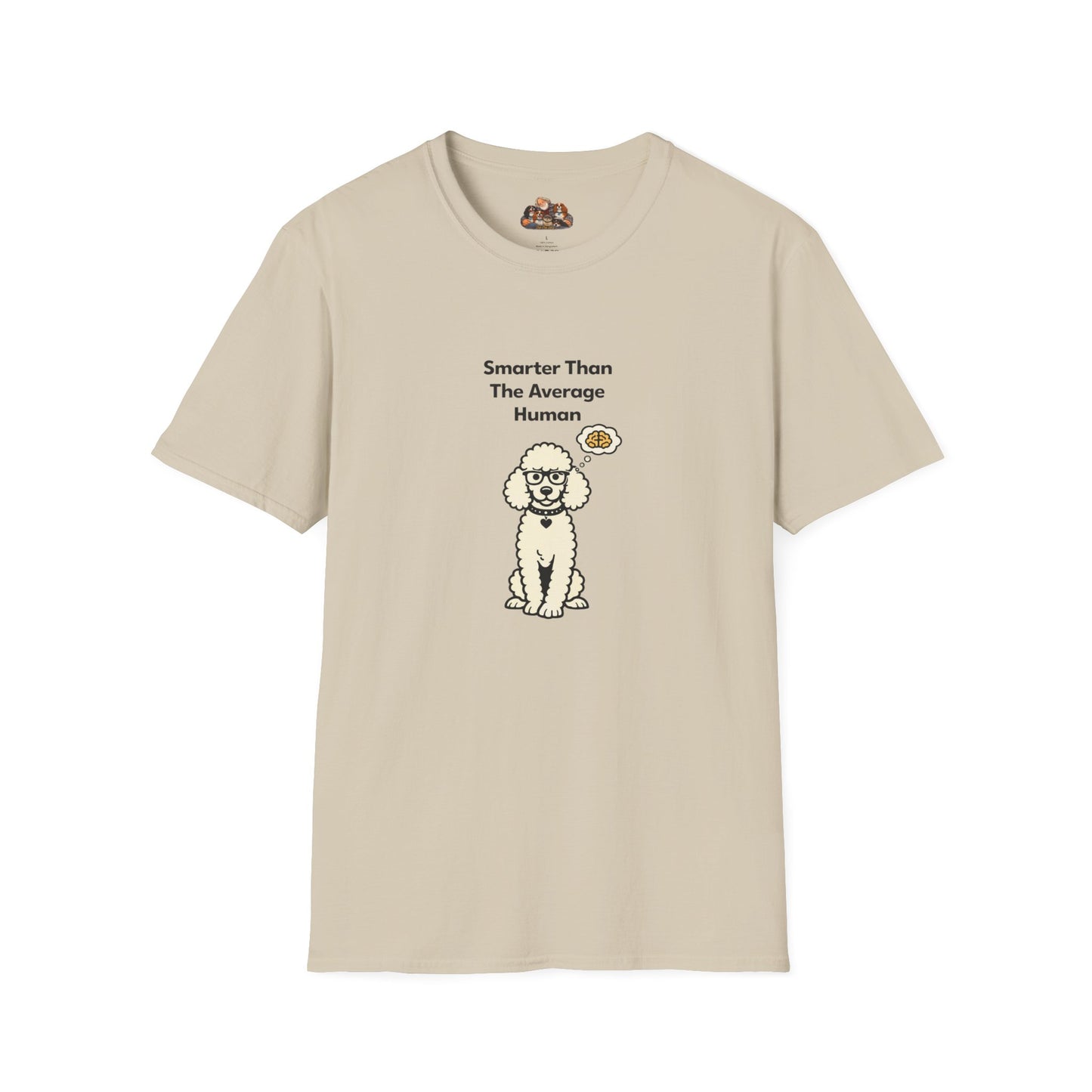 Smarter Than The Average Human  —  Soft-Color Minimalist Family Collection For Adult Dog Lovers