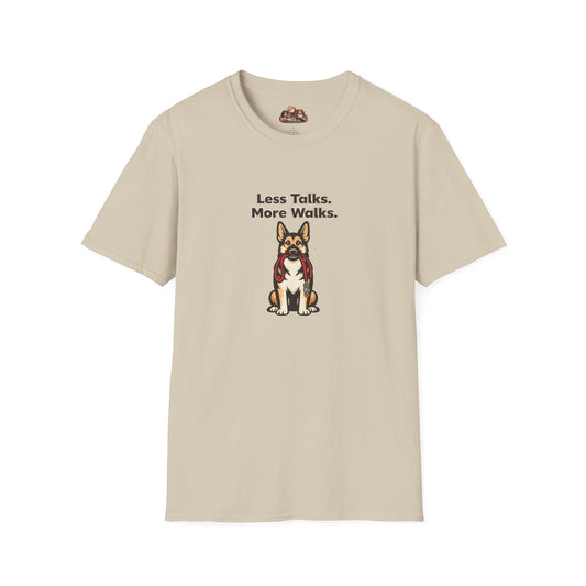 Less Talks. More Walks.  —  Soft-Color Minimalist Family Collection For Adult Dog Lovers