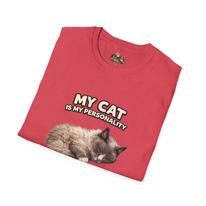 My Cat Is My Personality – "The Gentle Presence" – Personalized Custom Cat Shirt
