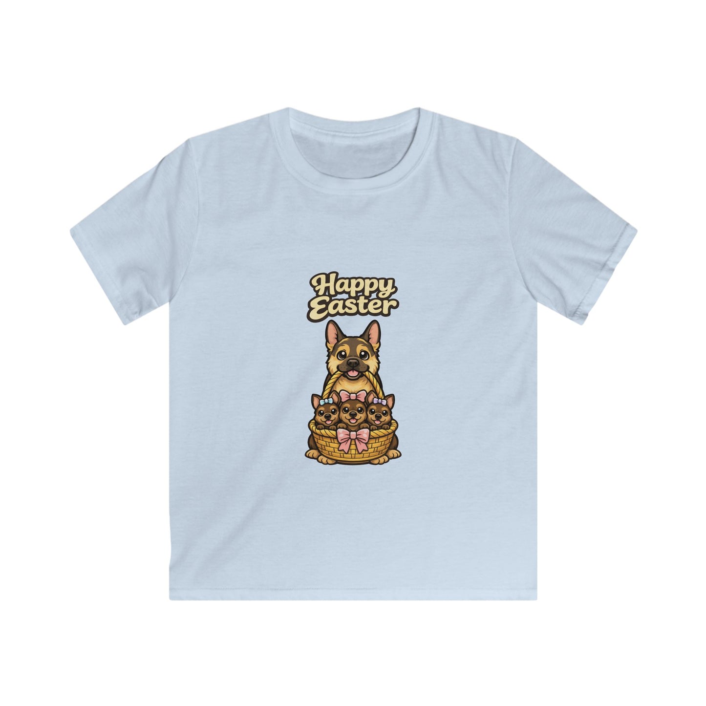 German Shepherd Family Happy Easter — Youth Dog Lover Tee