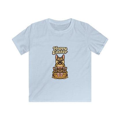 German Shepherd Family Happy Easter — Youth Dog Lover Tee