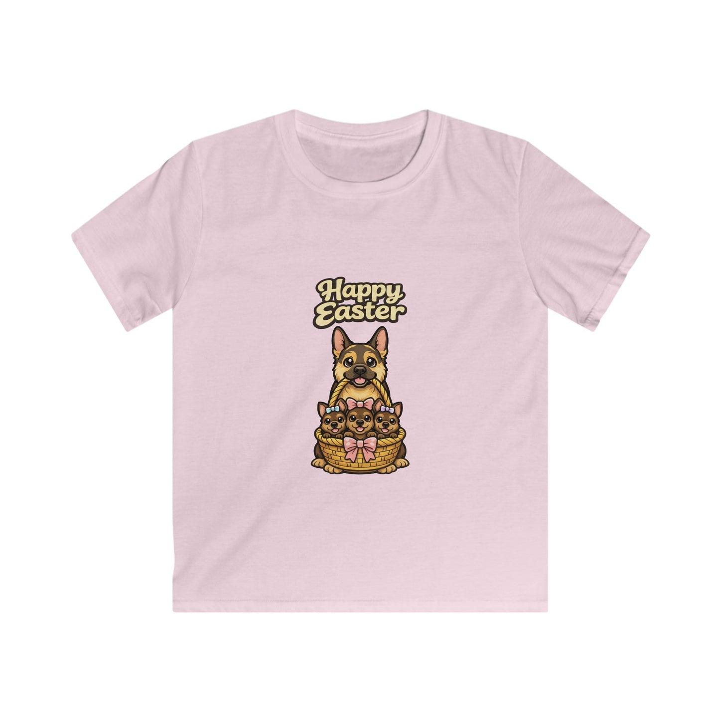 German Shepherd Family Happy Easter — Youth Dog Lover Tee