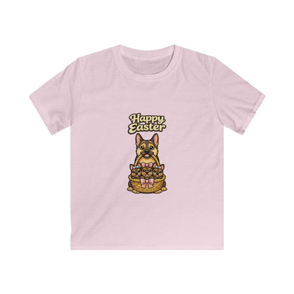 German Shepherd Family Happy Easter — Youth Dog Lover Tee