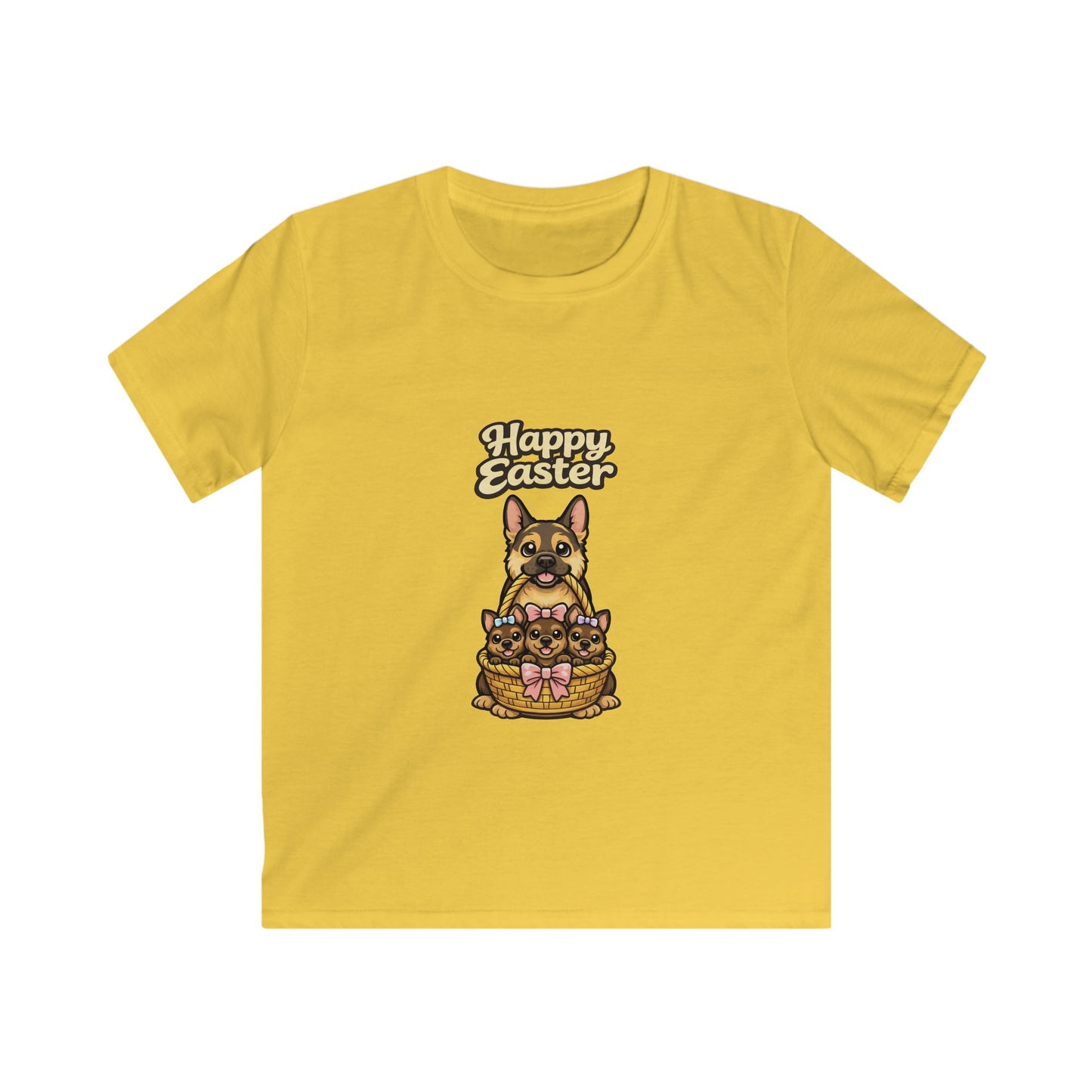 German Shepherd Family Happy Easter — Youth Dog Lover Tee