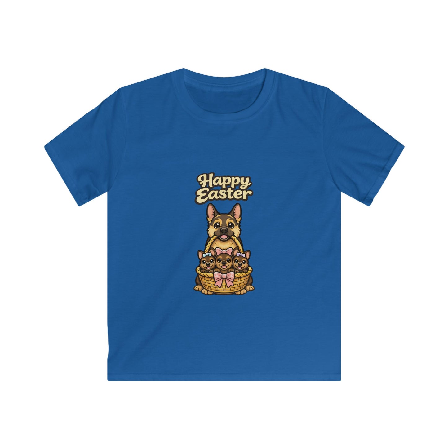 German Shepherd Family Happy Easter — Youth Dog Lover Tee