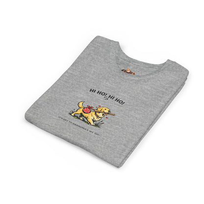 Hi Ho! Hi Ho! It's Off To Grandma's We Go!-- Youth Dog Lover Tee
