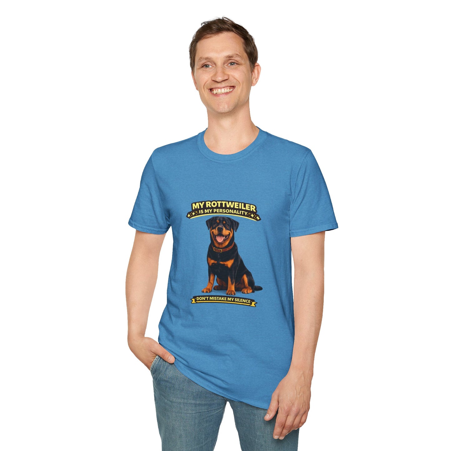 My Rottweiler Is My Personality – Don't Mistake My Silence – Personalized Dog Breed Tee