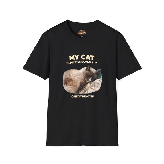 My Cat Is My Personality – "Quietly Devoted" – Personalized Custom Cat Shirt