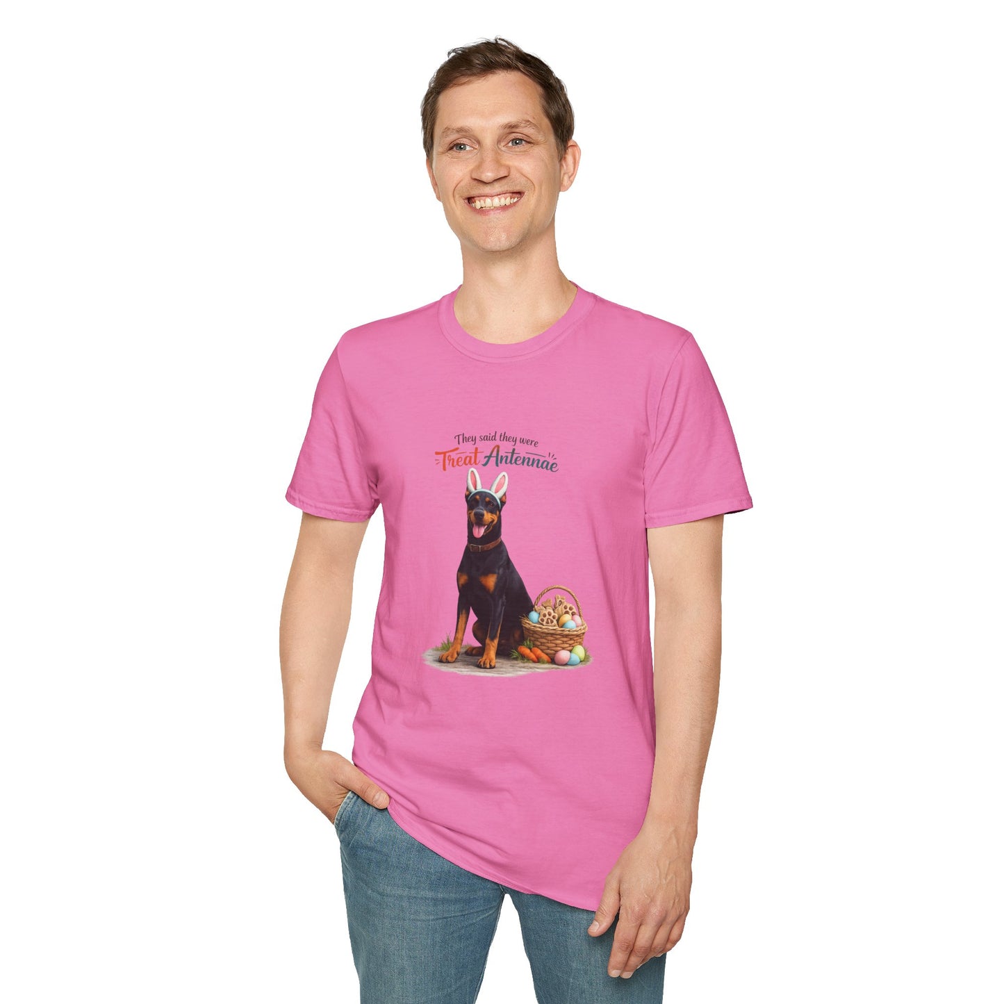 Doberman Treat Antenna™ – Easter Dog Lover Tee