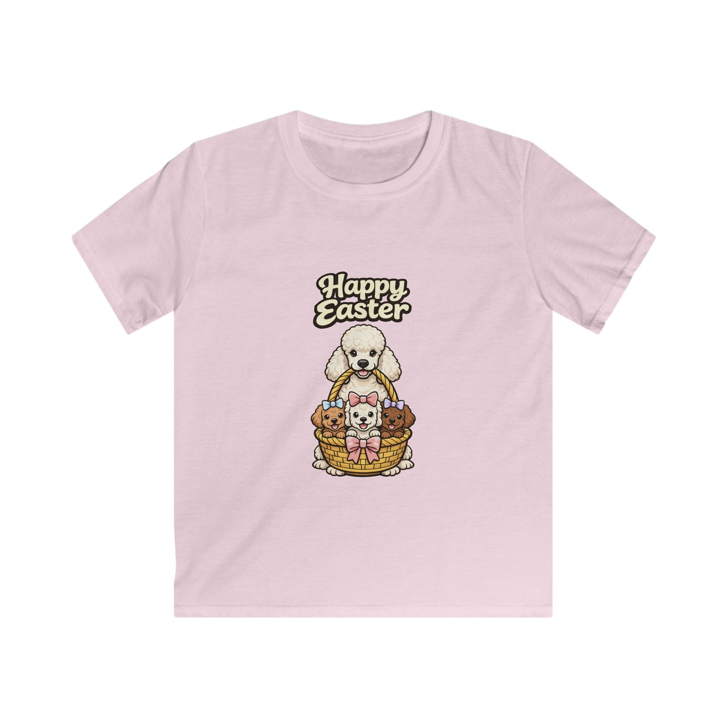 Poodle Family Happy Easter — Youth Dog Lover Tee