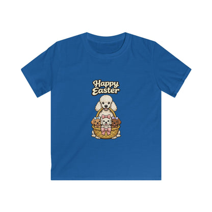 Poodle Family Happy Easter — Youth Dog Lover Tee