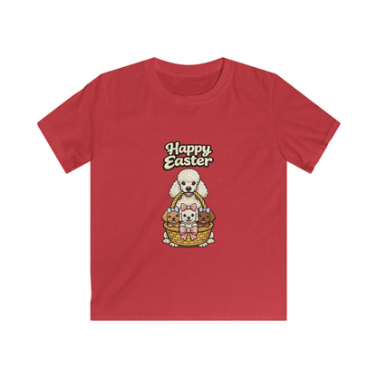 Poodle Family Happy Easter — Youth Dog Lover Tee