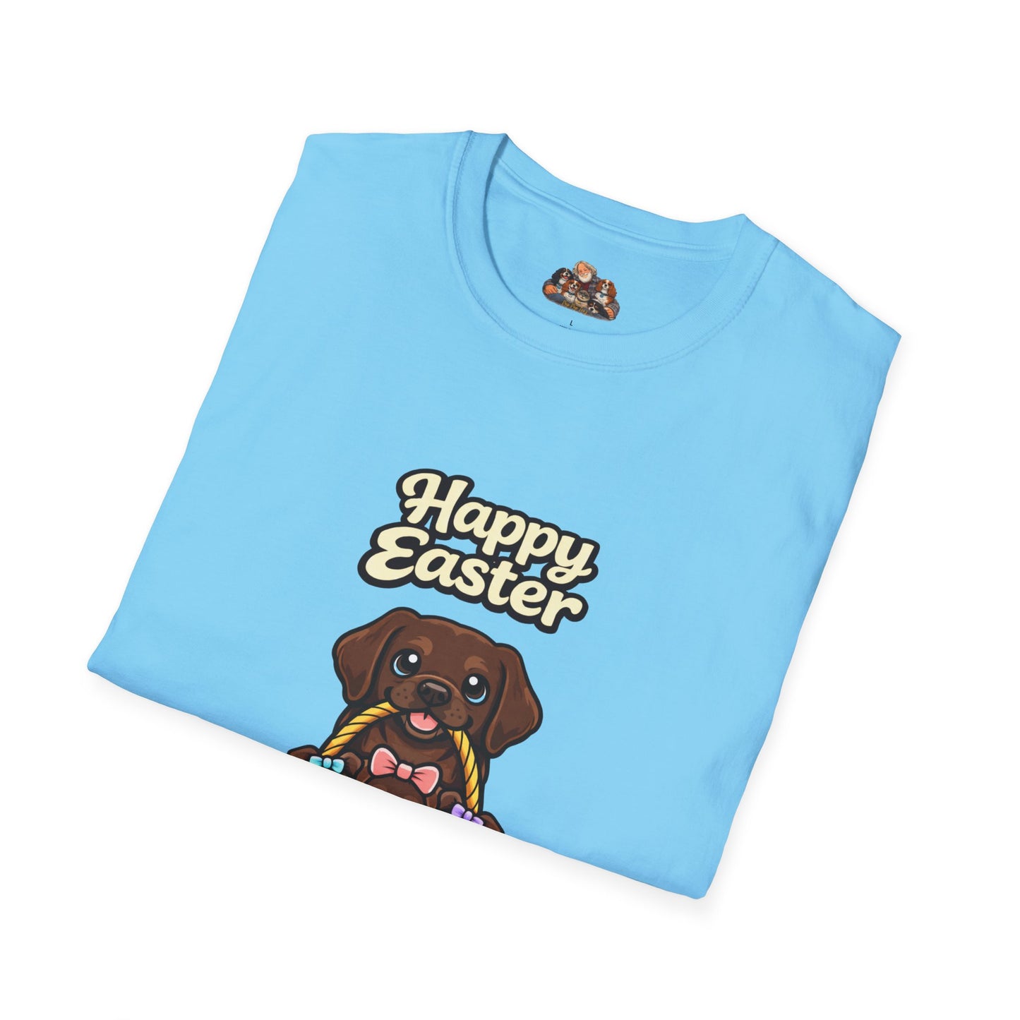 Chocolate Labrador Family "Happy Easter"