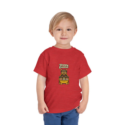 Yorkshire Terrier Family Happy Easter -- Toddler Dog Lover Tee