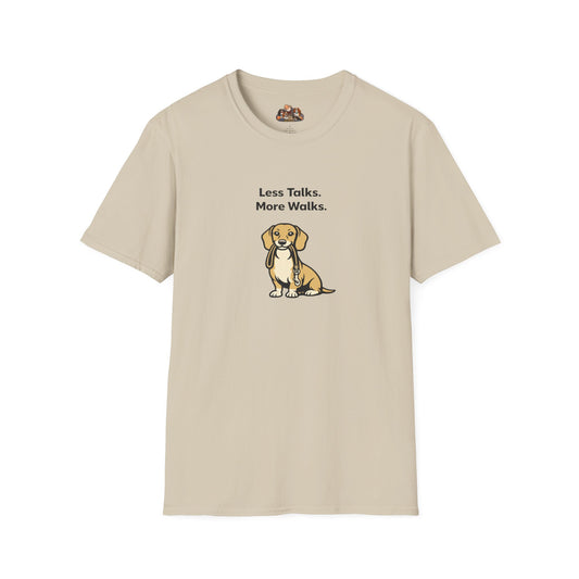 Beagle Less Talks. More Walks.  —  Soft-Color Minimalist Family Collection For Adult Dog Lovers