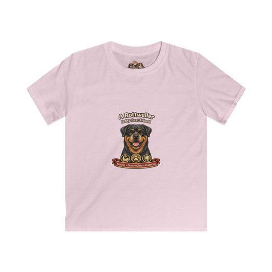 Child A Rottweiler is my Best Friend -- Pet Lover T-Shirt