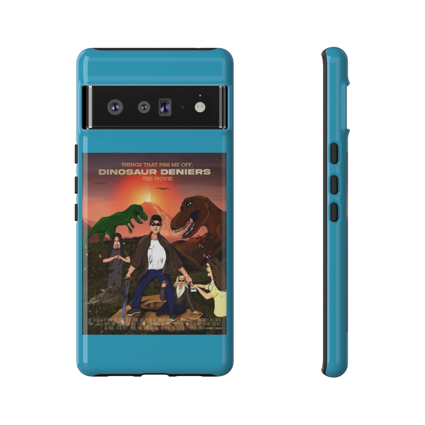 Dinosaur Deniers: The Movie Tough Phone Case (turquoise)