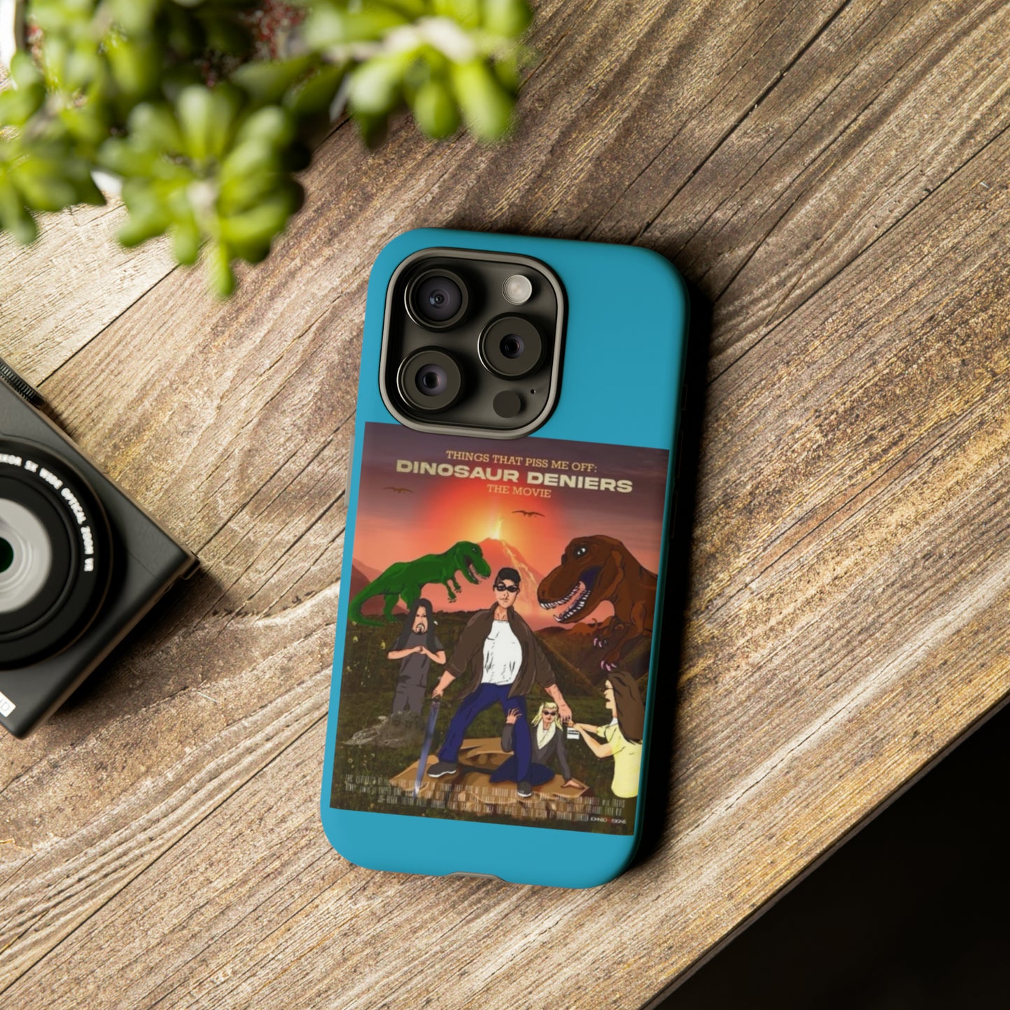 Dinosaur Deniers: The Movie Tough Phone Case (turquoise)