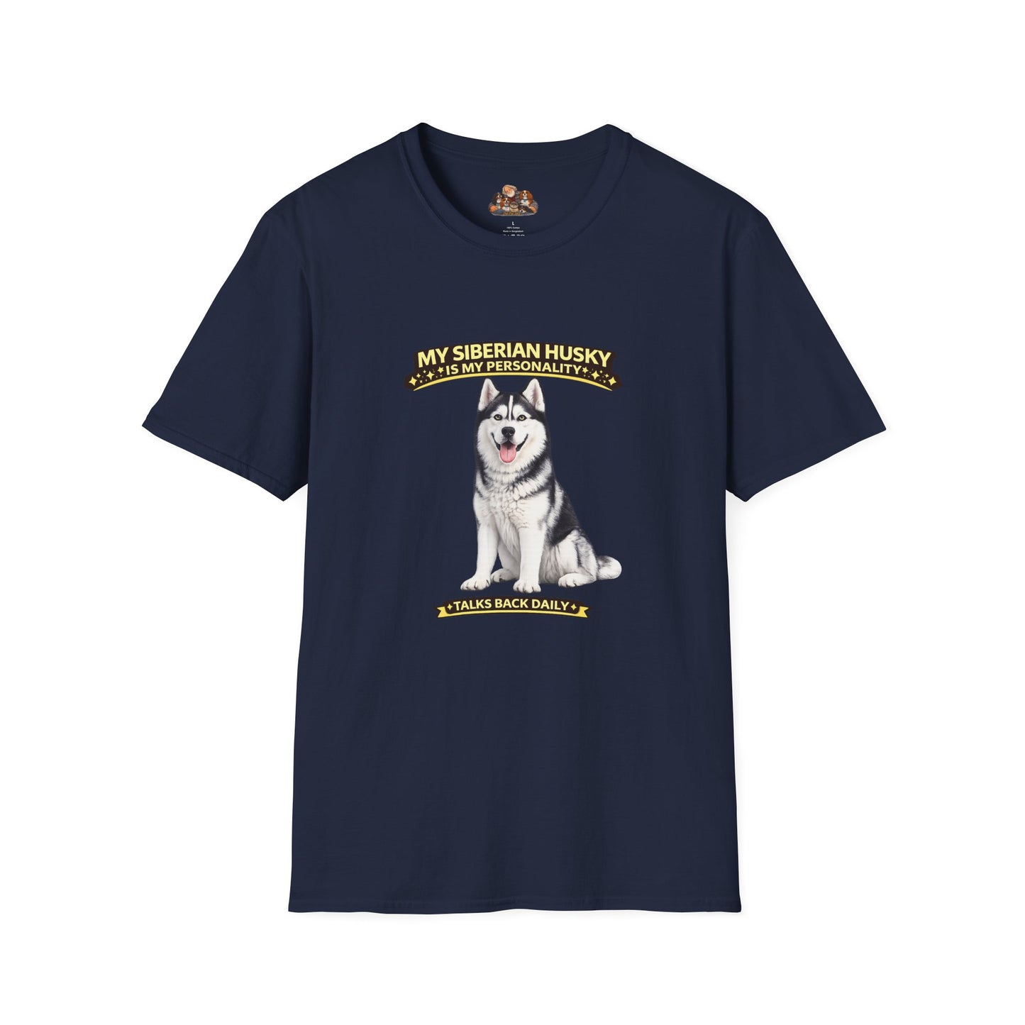 My Siberian Husky Is My Personality -- Personalized Dog Breed T-Shirt