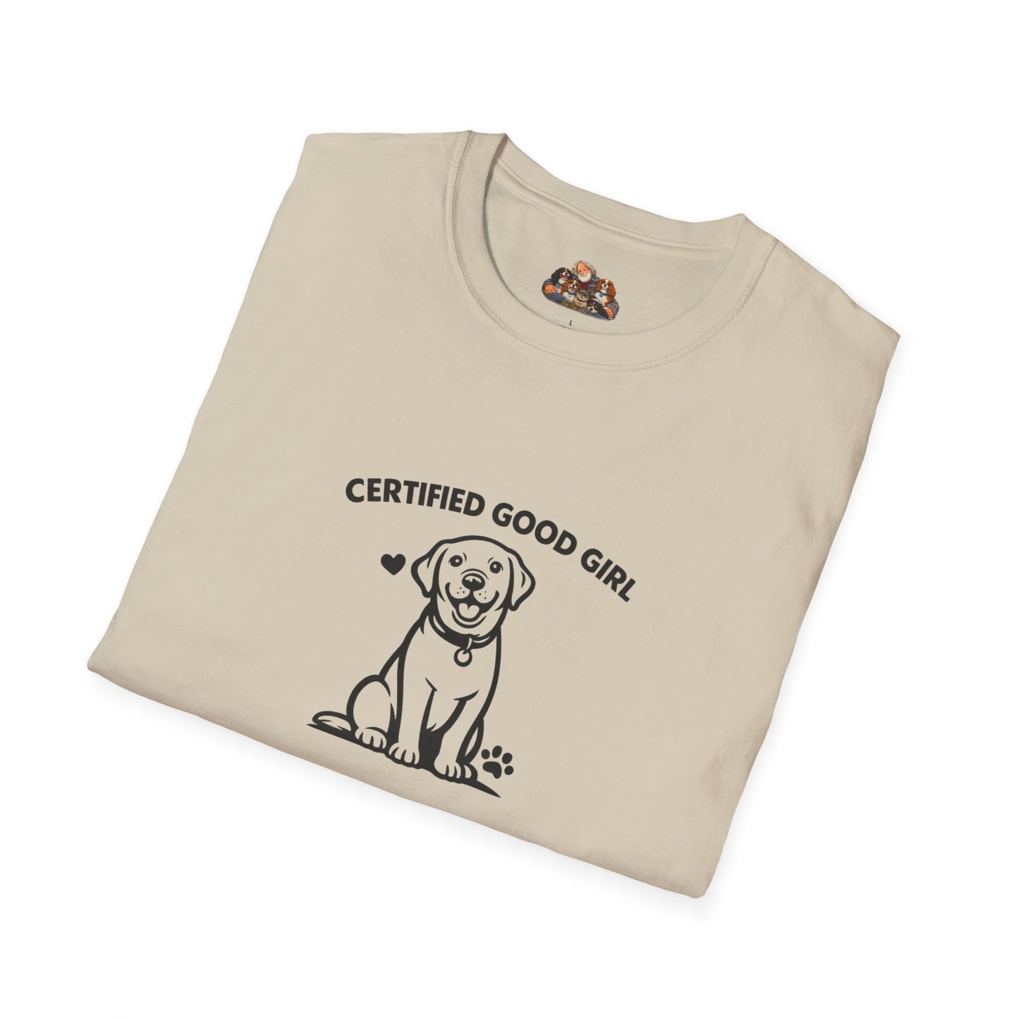 Certified Good Girl —  Black And White Minimalist Family Collection For Adult Dog Lovers