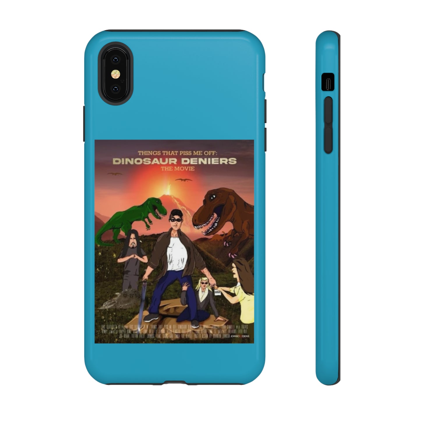 Dinosaur Deniers: The Movie Tough Phone Case (turquoise)