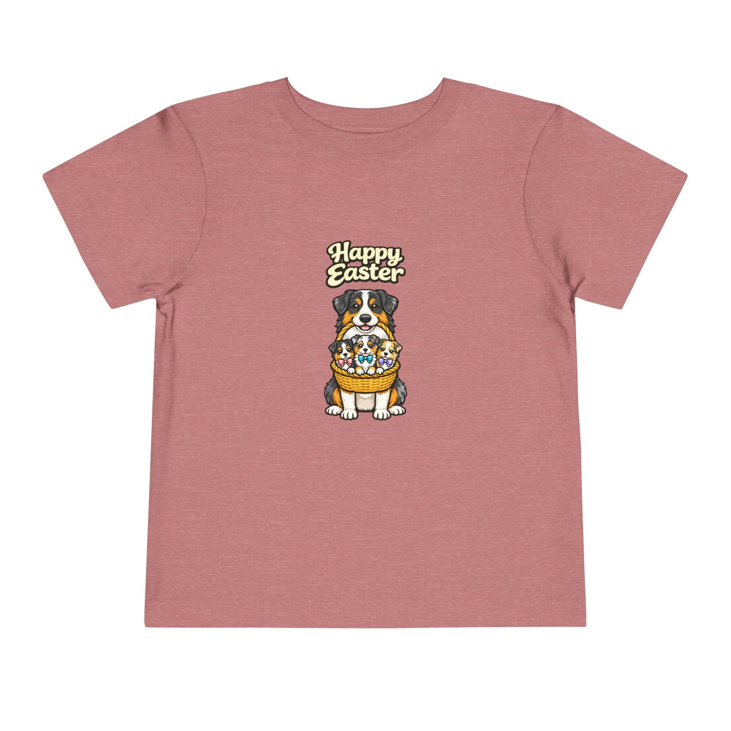 Australian Shepherd Family Happy Easter -- Toddler Dog Lover Tee