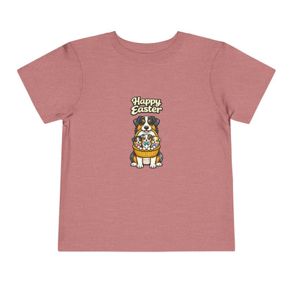 Australian Shepherd Family Happy Easter -- Toddler Dog Lover Tee