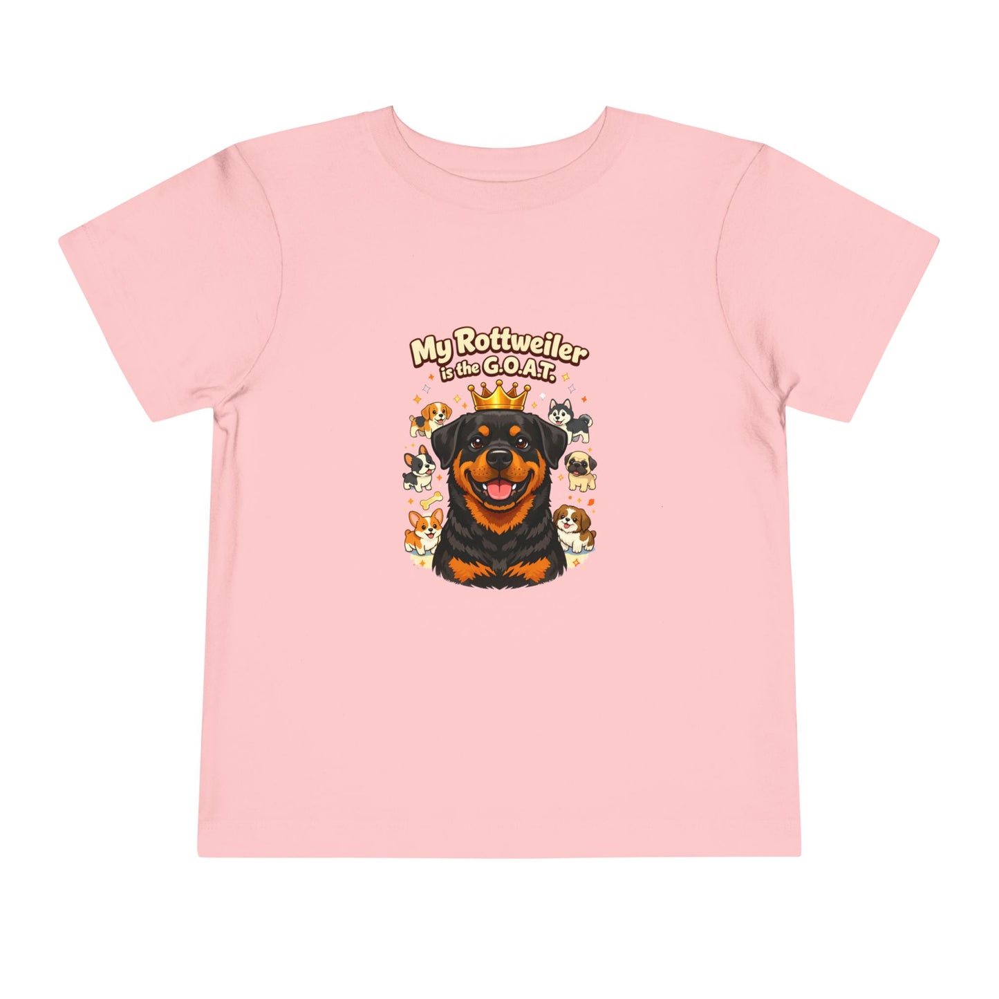 Let your toddler show their pride -- "My Rottweiler is the G.O.A.T." – Toddler T-Shirt