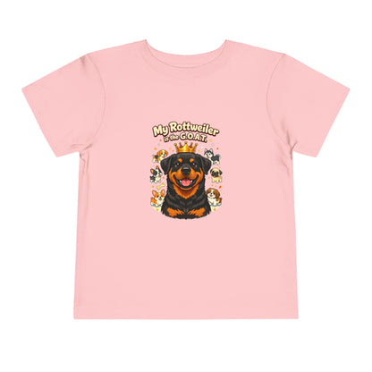 Let your toddler show their pride -- "My Rottweiler is the G.O.A.T." – Toddler T-Shirt
