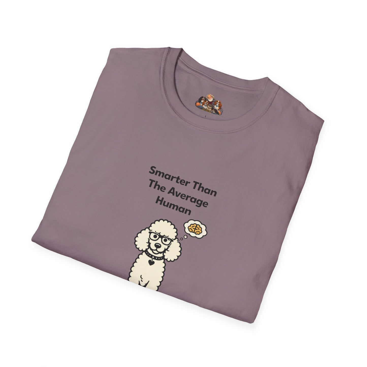 Smarter Than The Average Human  —  Soft-Color Minimalist Family Collection For Adult Dog Lovers