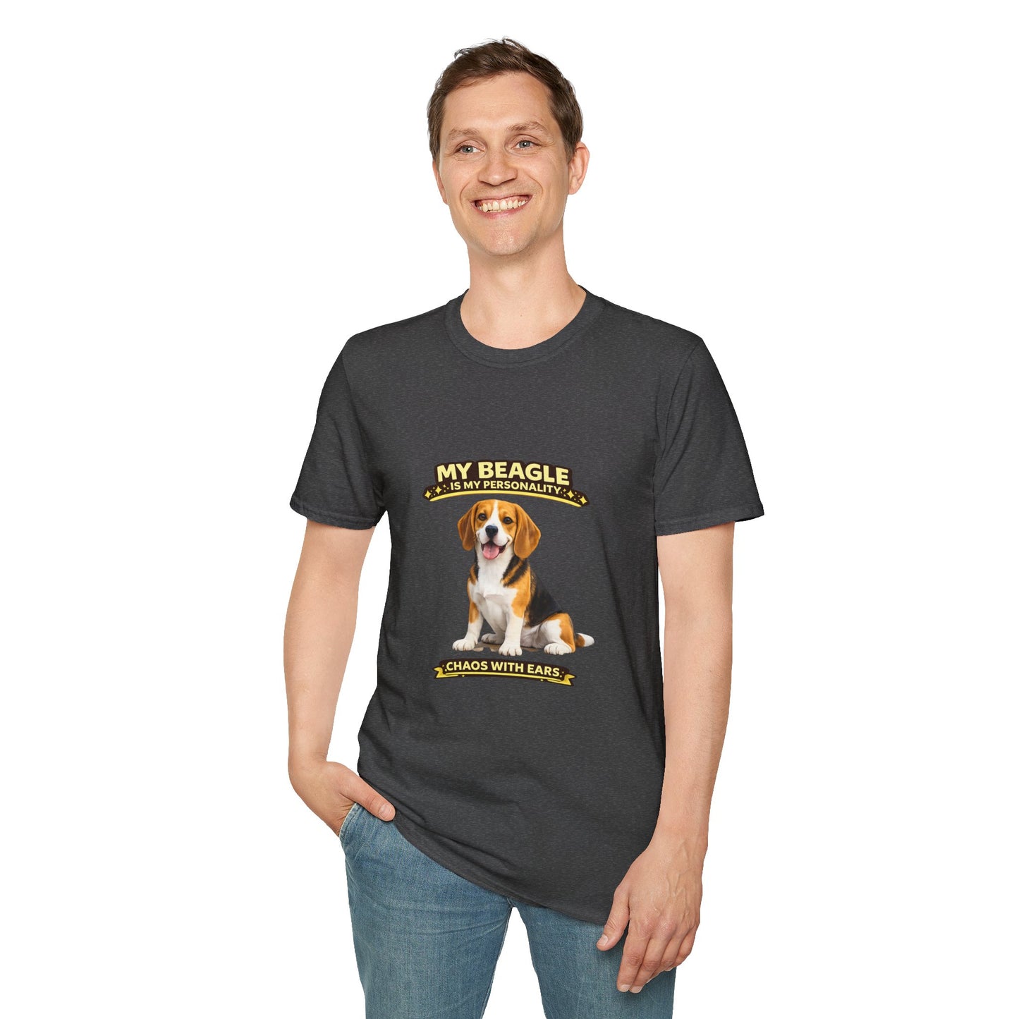 My Beagle Is My Personality – Chaos With Ears – Personalized Dog Tee